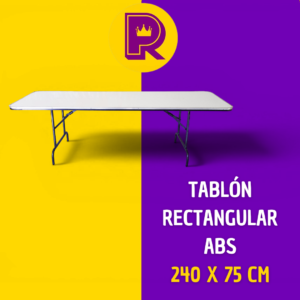 Tablón 240x75 cm cubierta de ABS