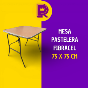 Mesa cuadrada 75x75 cm cubierta de fibracel