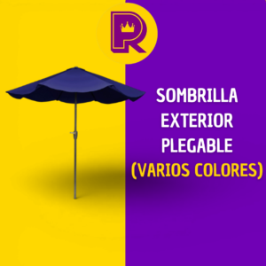 Sombrilla exterior plegable (varios colores)