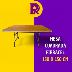 Mesa cuadrada 150x150 cm cubierta de fibracel