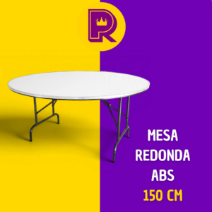 Mesa redonda 150 cm de diámetro cubierta de ABS