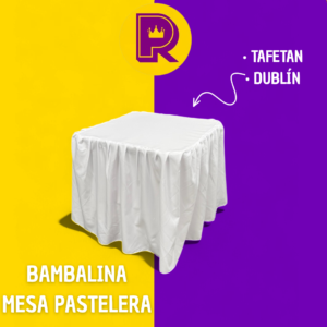 Bambalina cuadrada de 75x75 cm